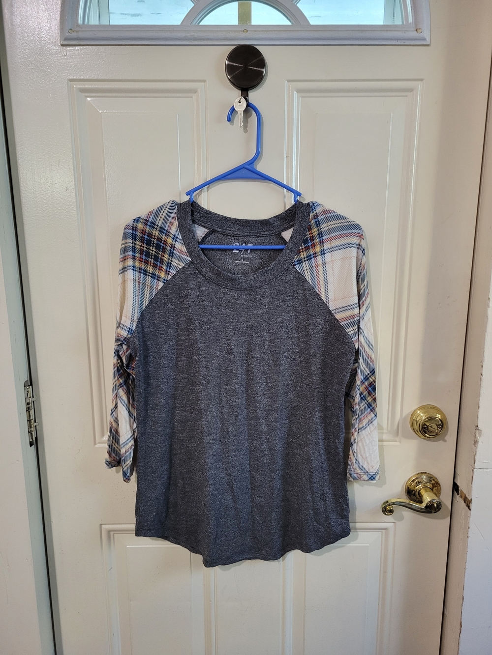 Maurices Holiday Plaid Top